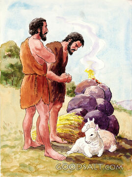 Cain and Abel Give Offerings to God