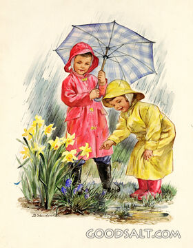 Children in Rain