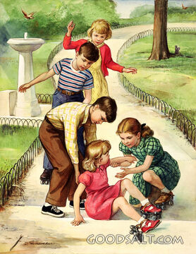 Children Roller Skating