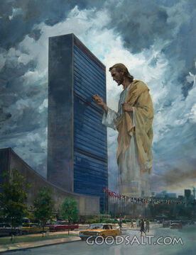 Christ Knocking at United Nations