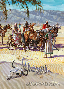 Elijah Meeting Ahab During Famine