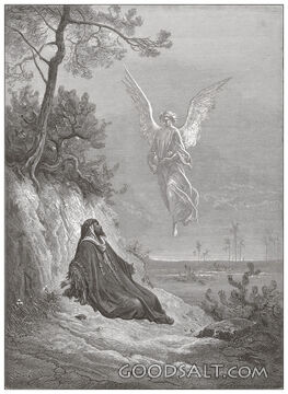 Elijah Nourished by An Angel