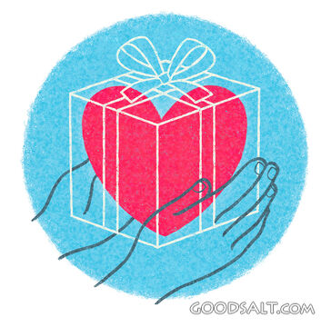 Hands Heart Transparent Box