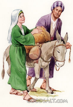 Hannah with Husband on Way to Shiloh