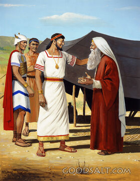Isaac and Abimelech Making Peace
