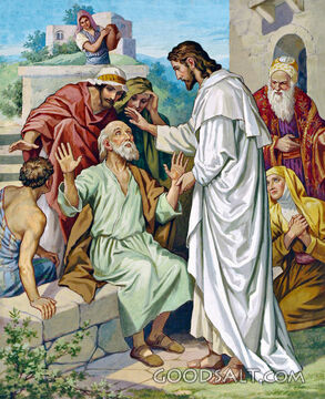 Jesus Casts Demon Out of Dumb Man