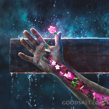 Jesus Hand on the Cross