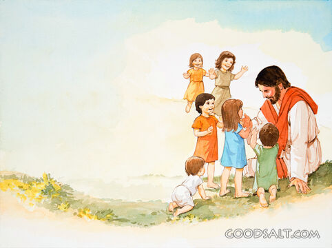 Jesus Plays With Children