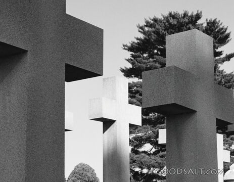 Many Crosses Black and White