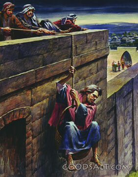 Paul Escapes in a Basket