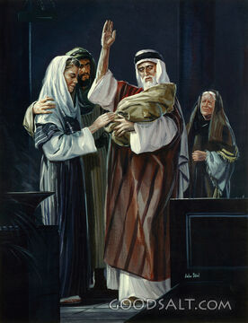 Simeon Holds the Baby Jesus