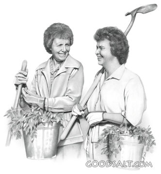 Two Woman Ready for Planting