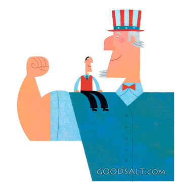 Uncle Sam and Little Man