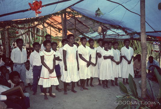 Young People Being Presented to Church for Baptism