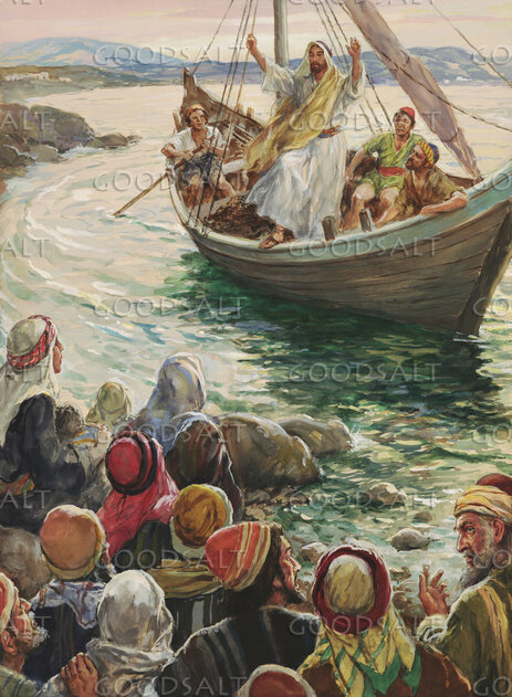 Christ Preaching from a Boat