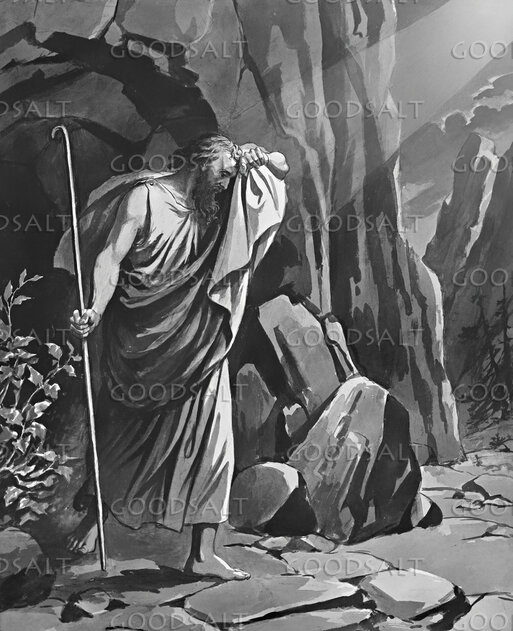 Elijah Hiding in a Cave