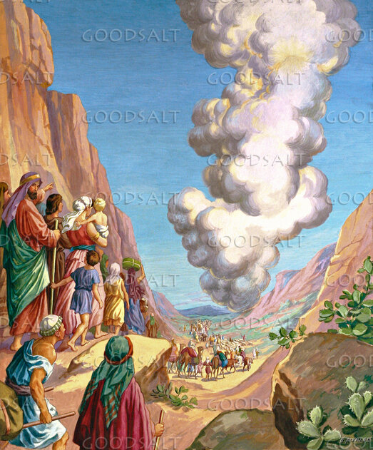 Israelites Led by Pillar of Cloud