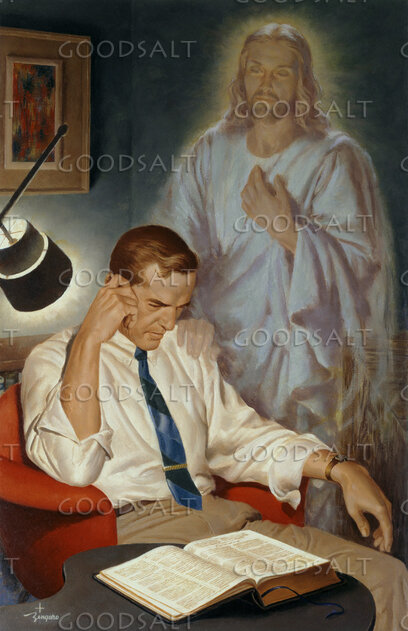 Jesus Comforting a Frustrated Man
