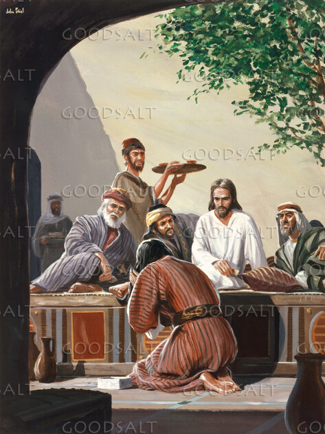 Jesus' Feet Are Washed by Mary