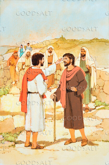 Jesus Heals a Blind Man