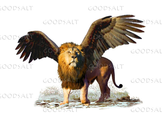 Lion Beast on White
