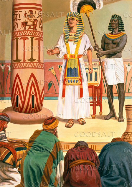 Moses and Aaron With Pharoah