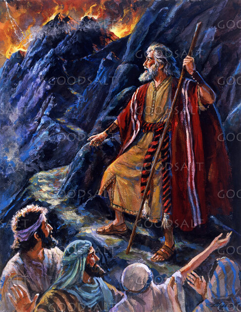 Moses Prepares to Receive God's Law