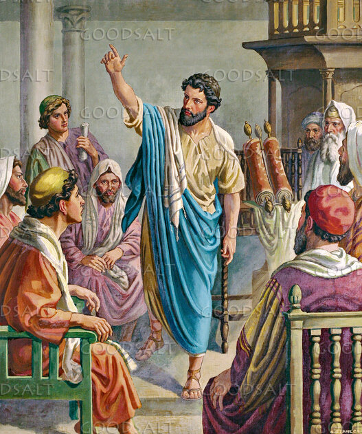 Paul Preaching in Synagogue