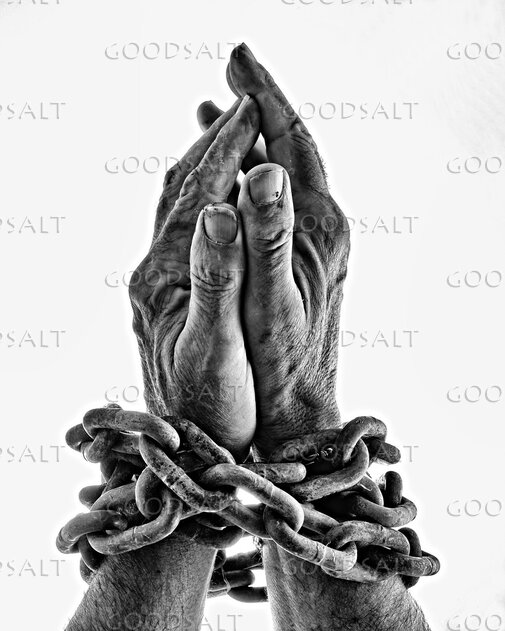 Praying Hands in Chains