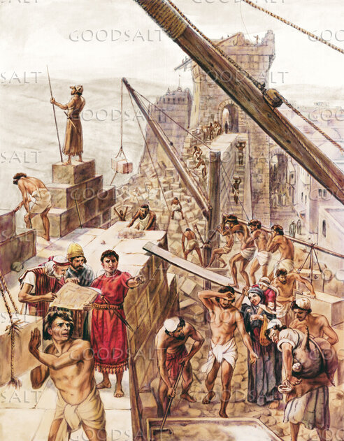 Rebuilding the Wall of Jerusalem under Nehemiah