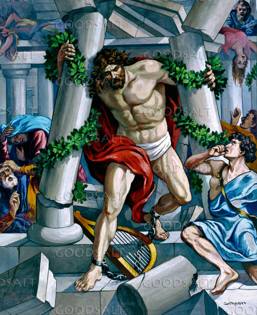 Samson Destroys the Temple