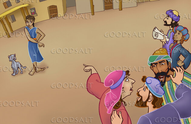 Young Jesus and the Townsfolk