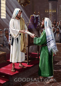 Jesus Teaching in Synagogue 