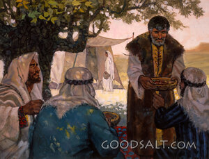 Abraham Entertains Visitors
