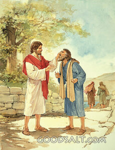 Blind Bartimaeus Receives His Sight From Jesus