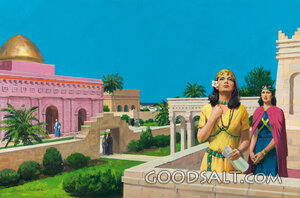 Esther Prays on Rooftop