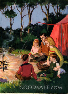 Închinarea în familie în tabără
