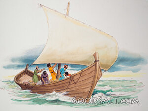 Fishermen on a Fishing Boat