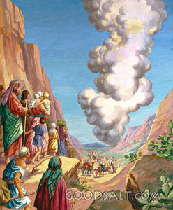 Israelites Led by Pillar of Cloud