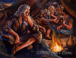 Jethro Shows Concern for Moses