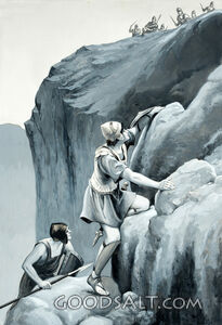 Jonathan Climbs Up to the Philistine Garrison