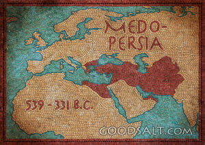 Medo-persan Imperiul mozaic Harta