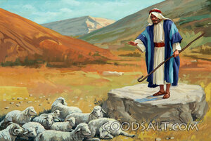 Moses Watching over the Sheep