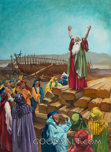 Noah Preaching, Ark