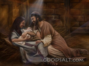 The birth of Jesus