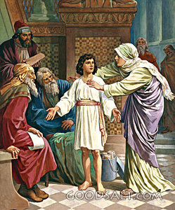 Boy Jesus in the Temple With the Doctors