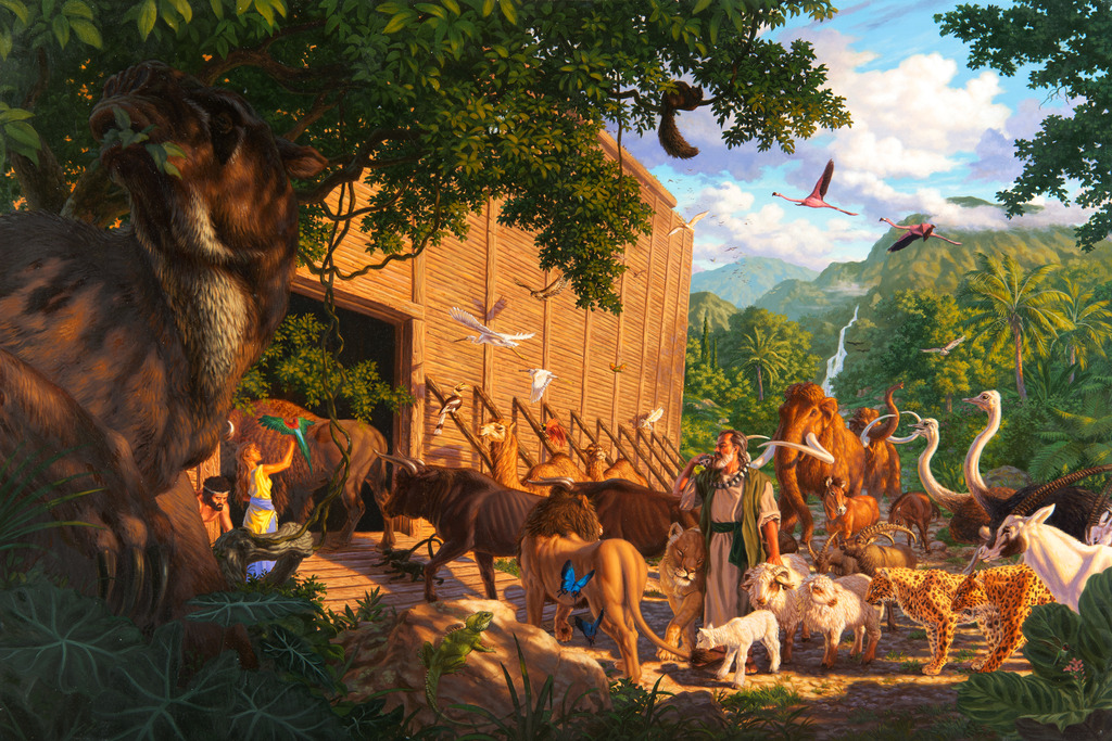 Noah's Flood - the Animals Enter the Ark